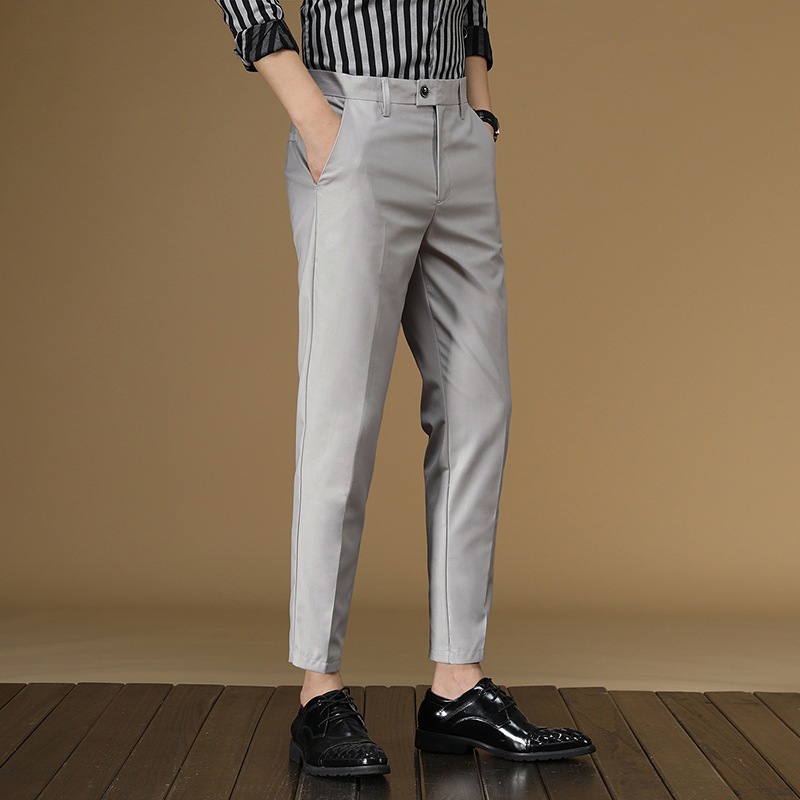 Men Formal Wear In Summer - Sommeranzughose für Herren, Rot, Schwarz, Khaki,