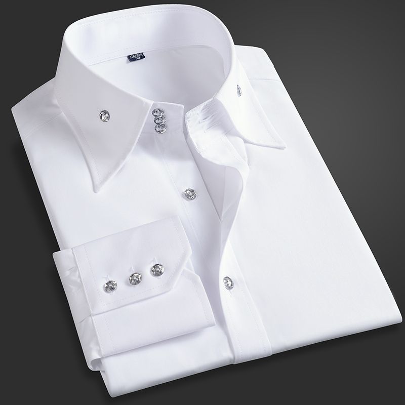 Men Formal Office Wear Shirts - Herren-Chefhemd für Frühling und Herbst, koreanische