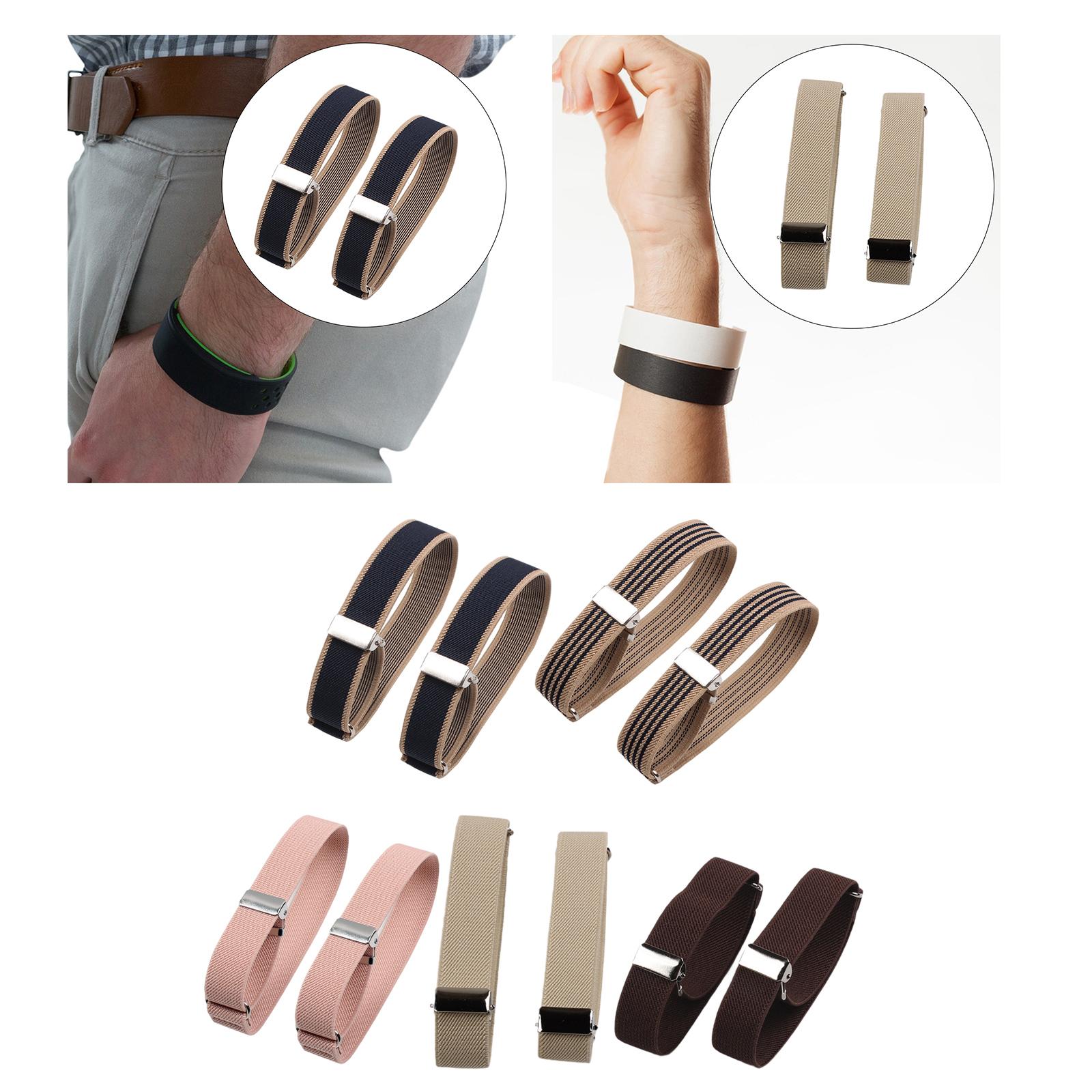 Men Formal Office Wear Shirts - Elastische Armbinden, Dehnbare Ärmelhalter, Verstellbare Hemdhalter,