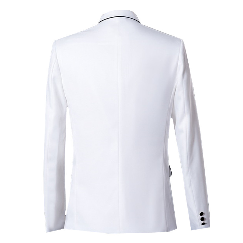 Neue weiße Business-Casual-Anz – Men Formal Wear Black And White Bewertung und Preis