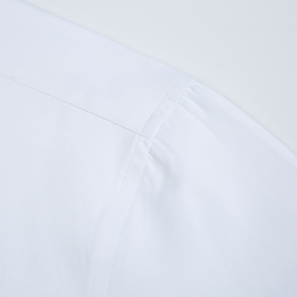 Weißes, einfarbiges Herrenhemd – Men Formal Office Wear Shirts Bewertung und Preis