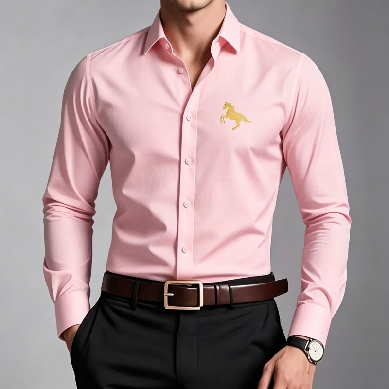 Elegante Herrenhemden mit gold – Men Formal Office Wear Shirts Bewertung und Preis