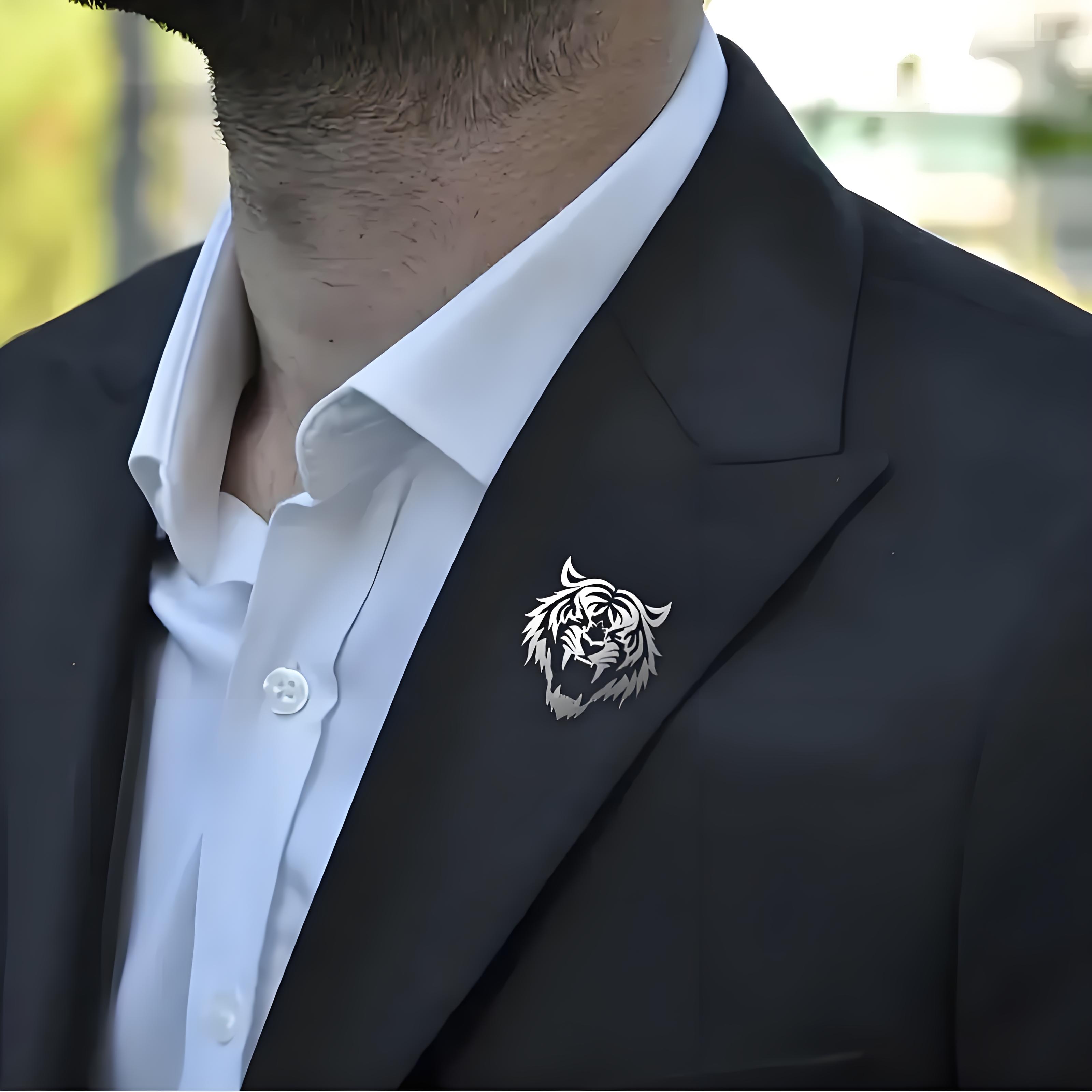 Herren-Anstecknadel mit Tigerk – Tuxedo Lapel Pin Bewertung und Preis