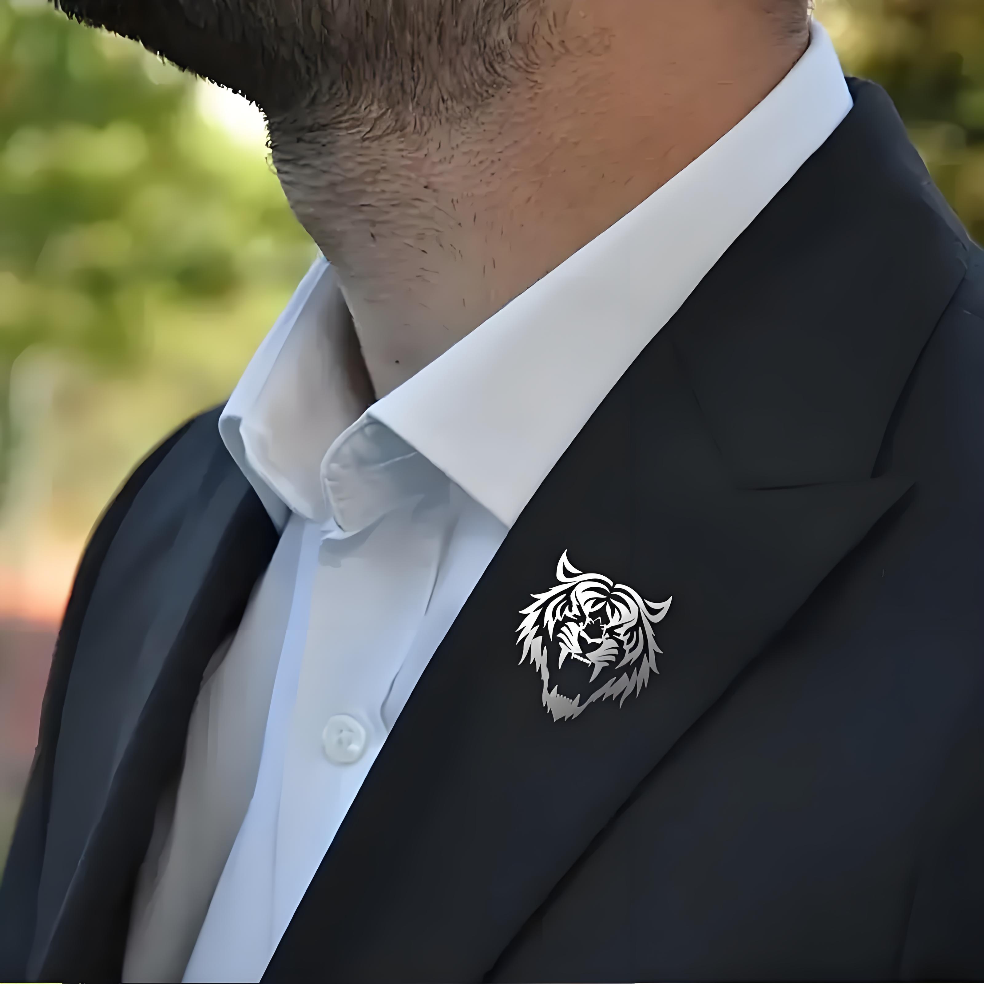 Herren-Anstecknadel mit Tigerk – Tuxedo Lapel Pin Bewertung und Preis
