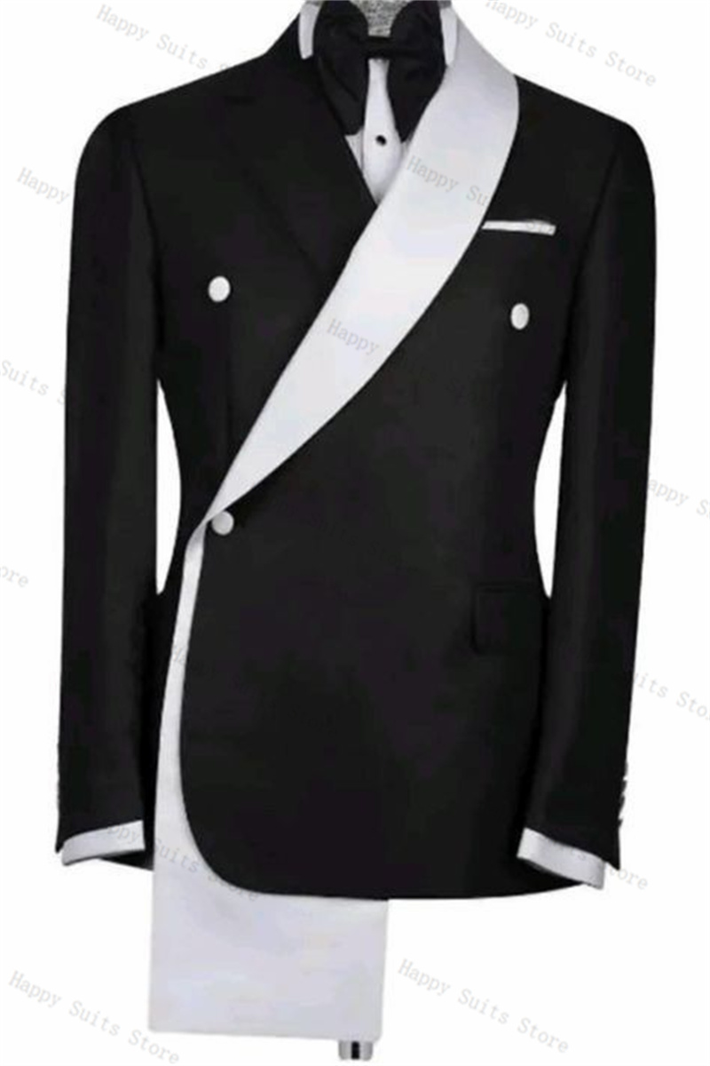 Schwarz-weißes Herrenanzug-Set – Men Formal Wear Black And White Bewertung und Preis