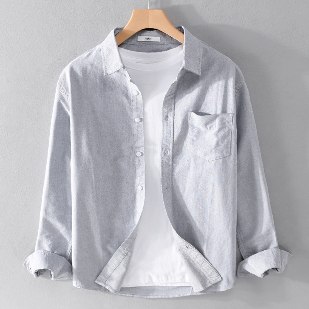 Modisches Herren-Langarmhemd i – Men Formal Office Wear Shirts Bewertung und Preis