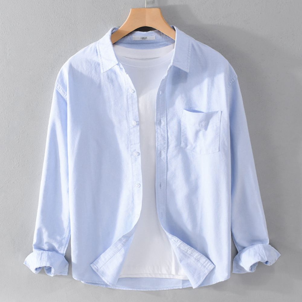 Modisches Herren-Langarmhemd i – Men Formal Office Wear Shirts Bewertung und Preis