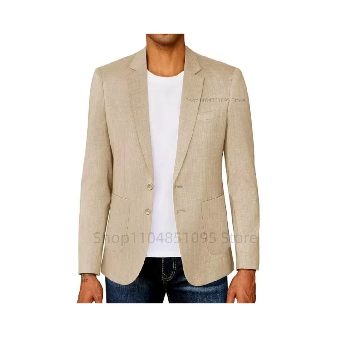 Slim Fit Herren Blazer aus Lei – Men Linen Formal Wear Bewertung und Preis