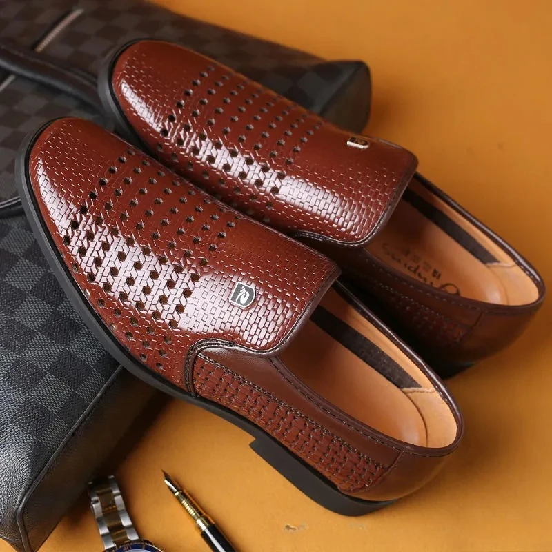 Sommer Neue Leder Schuhe herre – Formal Men Office Wear Sandals Bewertung und Preis