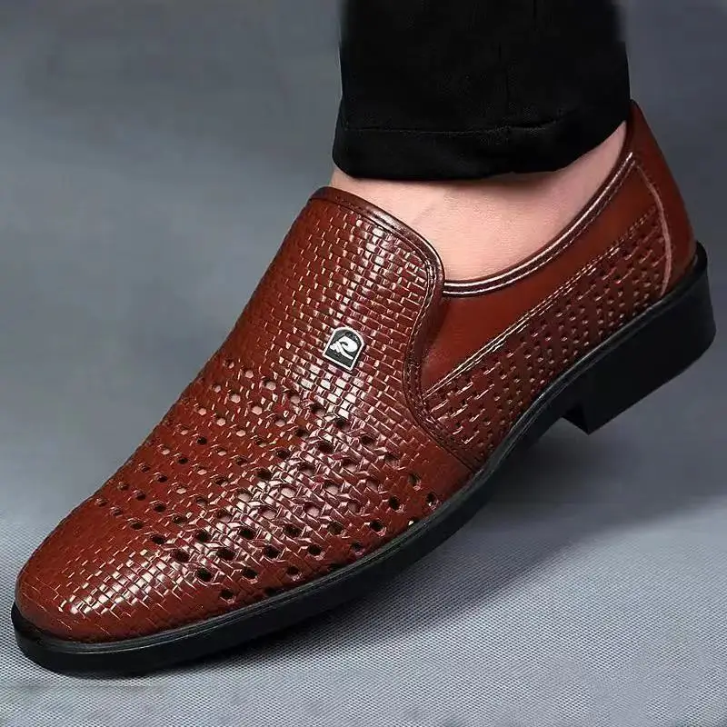 Sommer Neue Leder Schuhe herre – Formal Men Office Wear Sandals Bewertung und Preis