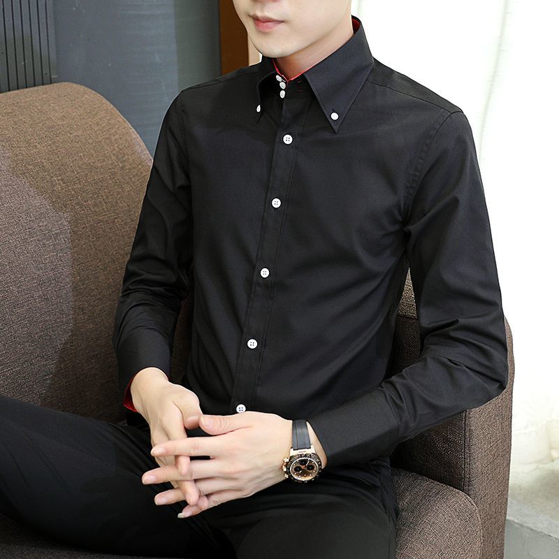 Herren-Chefhemd für Frühling u – Men Formal Office Wear Shirts Bewertung und Preis