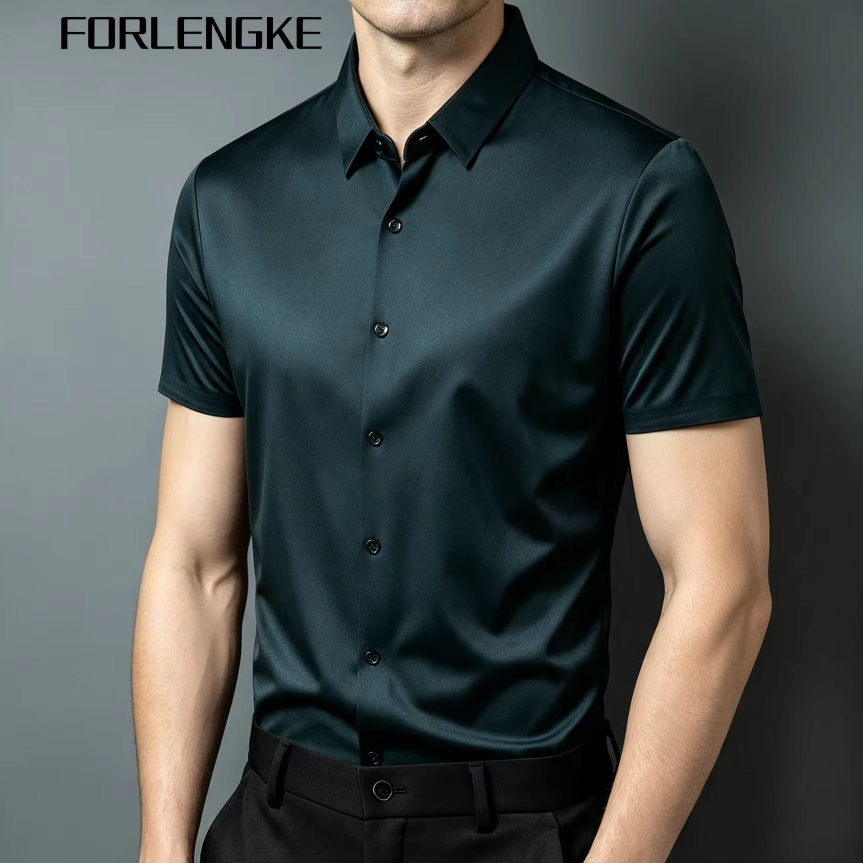 FORLENGKE Herren-Business-Hemd – Men Formal Office Wear Shirts Bewertung und Preis